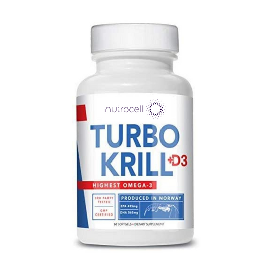 3Care Turbo Krill 2100mg Krill Oil Plus 600 IU Vitamin D Omega 3 Supplement 60 Count Softgels